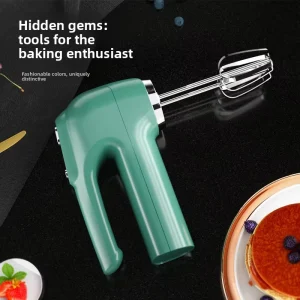 Cordless Rechargeable Electric Whisk 3 Speed Dual Head Egg Mixer Milk Frother Portable Baking Tool