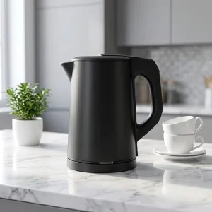 Cordless Stainless Steel Electric Kettle Double Wall 1000W Digital Temperature Control Fast Boil Automatic Shut-off 1L