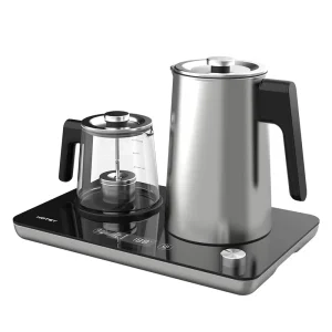 Cordless Stainless Steel Kettles Smart Knob Electric Kettle Glass for Boiling Water