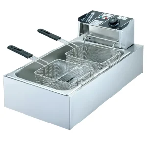 Corn Dog Fryer Machine Electric Deep Fryer with Filter System Hy 81ex Brass Oil Drain