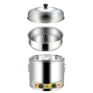 Corn Steamer Commercial Stainless Steel Electric Steamer Pot Soup Pot Large Capacity Household Application