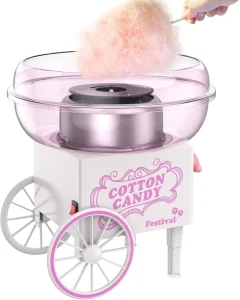 Cotton Candy Floss Maker Dual Use for Hard Candy & Sugar Versatile Machine for Home &