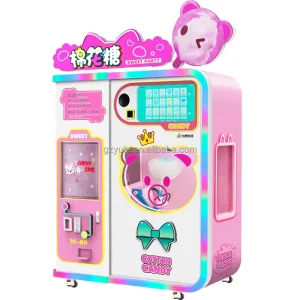 Cotton Candy Ice Cream Manufacturing Machine Automatic Cotton Candy Maker Vending Machine Cotton Candy Machine