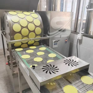 Counter And Stacker Automatic Roti Making Crepe Dosa Injera Pancake Machine Chinese Mexican Tortilla Machine