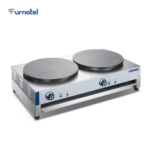 Counter Top Crepe Makers 2 Plate Crepe Pancake Making Machine
