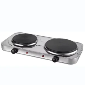 Countertop Solid Double Cast Iron Burner 1000W+1500 Watts Electric Hot Plate
