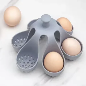 Creative Kitchen Supplies 4 Grid 6 Grid Silicone Egg Boiler Holder Silicone Egg Boiler