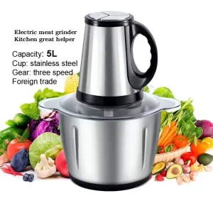 Cross Border Meat Grinder Household Electric Mixer Multi Functional Handheld Meat Grinder Minced Garlic Baby Food