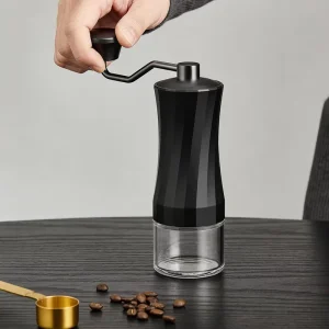 Cross Border Plastic Hand Cranked Coffee Grinder with 1 Year Warranty for Outdoor Car Use