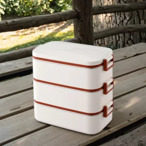 Cross border 304 Stainless Steel Single Tier Heatable High Capacity Lunch Box for Office Workers Students with Insulation