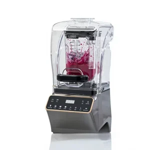 Cross border Commercial Smoothie Blender Soundproof Cover Multi function Automatic Food Processor EU standard 2L Capacity