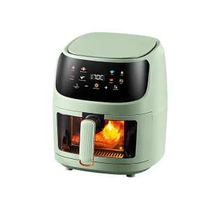 Cross border English Air Fryer Household Smart Electric Oven Fryer Touch Screen Preset Menus Large Capacity Eight Function