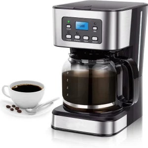 Cross border European American Standard 6 10 Cups Electric Drip Coffee Maker Anti Rust 24 Hour Reservation Keep Warm