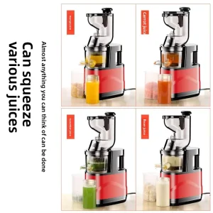 Cross border Extra Large Caliber Stainless Steel 500W Mute Noise Reduction Juicer Pulp Juice Separator Household Milk Tea Shop