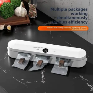 Cross-border Vacuum Sealer Food Packaging Machine Snack-Preserving Dry/Wet Plastic Sealing Compact Household Fully Automatic