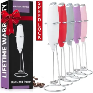 Culi New Powerful Stainless Steel Motor Automatic Portable Handheld Minimalist Design Drink Mixer Milk Frother