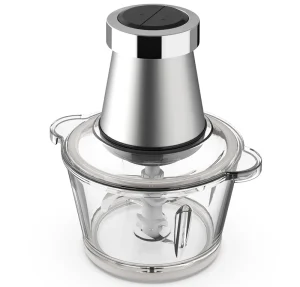 Custom 0.6L 2L 3L Glass Bowl Portable Food Chopper Stainless Steel Vegetable Meat Grinder Electric Food Processor Grinder