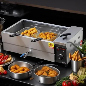 Custom 12L/16L/25L Deep Fryer Industrial Commercial Electric Stainless Steel Big Tank Deep Fryer