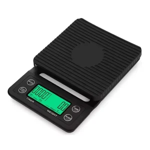 Custom 3kg/5kg/0.1g Electronic Coffee Scale Smart Kitchen Weighing Scale With Tiny Timer