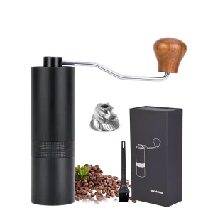 Custom 5 Star Burr Core Handheld Aluminum Alloy Stainless Steel Burr with Curved Handle Burr Manual Mills Coffee Bean Grinders