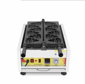 Custom Cartoon Mold Electric Waffle Maker Stainless Steel Non Stick Commercial Waffle Machine (Coin Bear Animal Shapes)