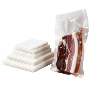 Custom Clear Transparent PE Laminated Biodegradable Food Grade Vacuum Sealer Bags for Food Storage