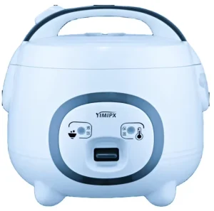 Custom Color 0.8L-2.2L Electric Mini Rice Cooker Aluminum Inner Pot With Plastic Steamer