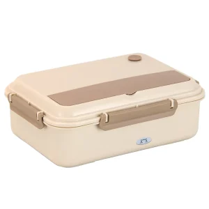 Custom Electric Insulated Stainless Steel Lunch Box Portable Metal Bento Carrying Bento Separated Water-Free Kitchen