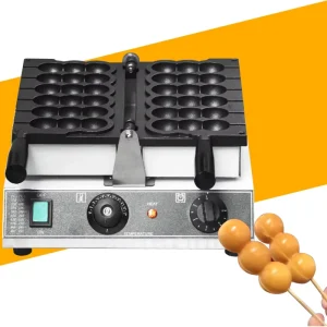 Custom Factory Kitchen Small Waffle Balls Maker Takoyaki Making Machine Stainless Steel Electric Type