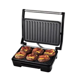 Custom Indoor Electric Waffle Maker 220V 110V 750W for Hotels Commercial PTFE Barbecue Press Outdoor Sandwich Camping Grills