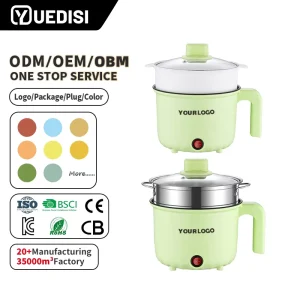Custom Logo 1.5L Electric Multi Cooking Pot Portable Electric Rice Cooker With Steamer for Household Multipurpose