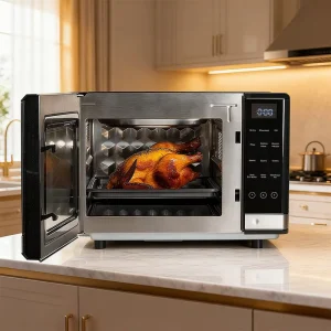 Custom Logo 17L 3000W Electric Air Fryer Grill Combi Microwave Oven with Air Fryer for Hotel Use