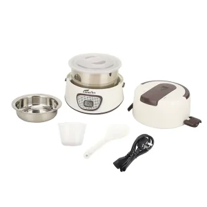 Custom Logo Automatic Home Appliances 0.6L Stainless Steel Electric Cooker Stew Pot Lunch Box