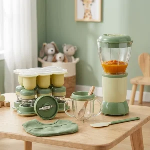 Custom Logo Electric Infant Food Maker Multifunctional Children’s Blender for Professional Nursery Supply