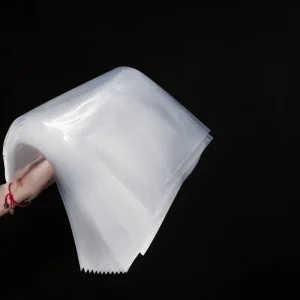 Custom Logo Flexible Embossed Vacuum Sealer Bags Clear Pouches Lightweight Sacks for Bulk Food Prep Packing