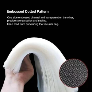 Custom Logo Printed Food Sealing Bag Packing Vacuum Seal Plastic Bag for Food Freezer Storage Textured Vacuum Sealer Bags