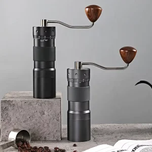Custom Logo Professional Manual Burr Coffee Grinder 5 6 7 Core 300 500g Capacity Stainless Steel Commercial Household