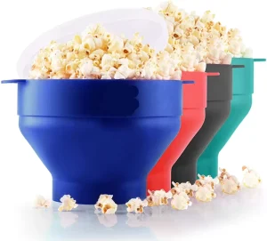 Custom Logo Silicone Popcorn Maker for Home Microwave Popcorn Popper