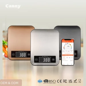 Custom Multifunction Electronic Smart Kitchen Scale 5kg Digital Food Scale with Nutritional Calculator