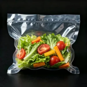 Custom Size Transparent Food Vacuum Packaging Bags for Fresh Meat Vegetables Seafood Sous Vide Meal Prep with Odor Barrier