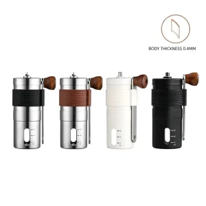 Custom Stainless Steel Ceramic Grinding Core Adjustable Fineness Minimalist Design Eco Friendly Food Grade Coffee Maker