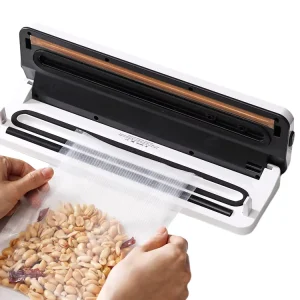 Custom logo Household Film Sealer Food Preservation Vacuum Machine Kitchen Food Packaging Vacuum Sealer Machine with Bag
