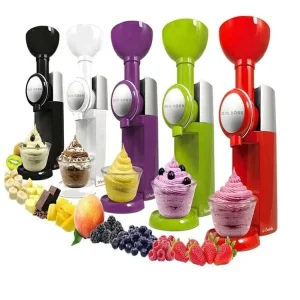 Custom logo Portable Home Fruit Soft Serve Gelato Machine Automatic Small Mini Ice Cream Maker