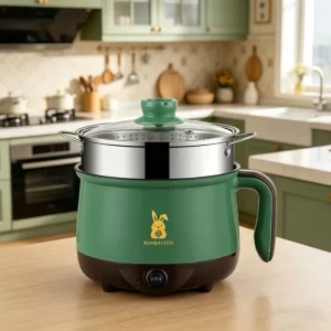 Custom made Mini Electric Non Stick Cooking Pot with Button type Control Multi Functional for Dormitory and Household Use