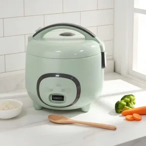 Customised Electric Portable Mini Rice Cooker 1.0L 2.2L Household Multifunctional Plastic with Measuring Cup