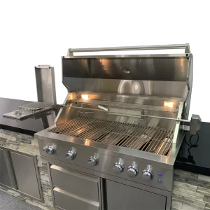 Customizable BBQ Rotisserie Grill for Barbeque Island for Outdoor Kitchens