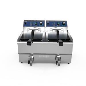 Customizable Factory Hotel Supplies Electric Commercial Double Tanks Restaurant Fryers
