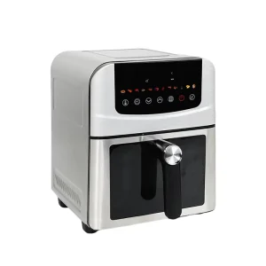 Customizable Logo All Metal Air Fryer Oven Dual Heating System Large Capacity Smart Touch Steam Air Fryer for Kitchen