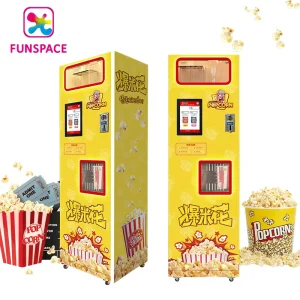 Customizable Self Service Touch Screen Fully Automatic Popcorn Vending Machine