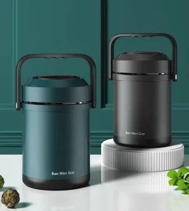 Customized 304 Stainless Steel Food Thermos Lunch Box 1.9L Vacuum Insulated Food Jar Container for Hot or Cold Food Storage